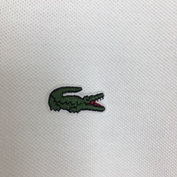 Lacoste Men’s Long Sleeve Classic Fit Polo Shirt White Size XL Preppy Casual - Picture 6 of 12